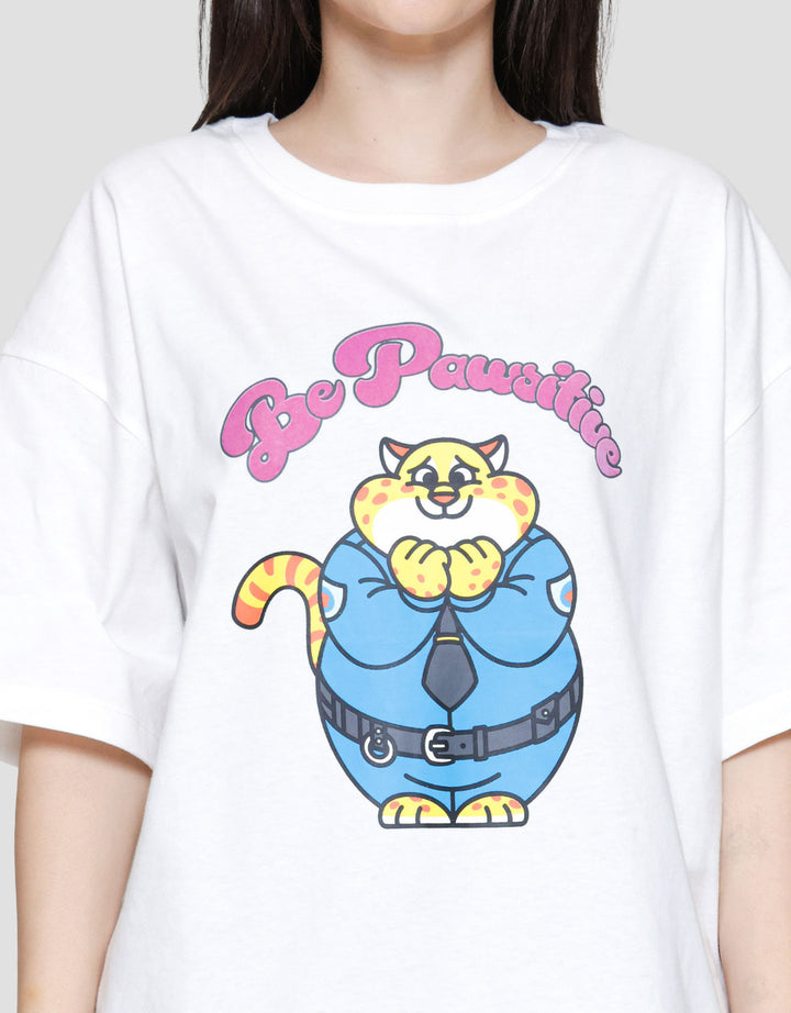 Disney Print Kaos Oversize Wanita