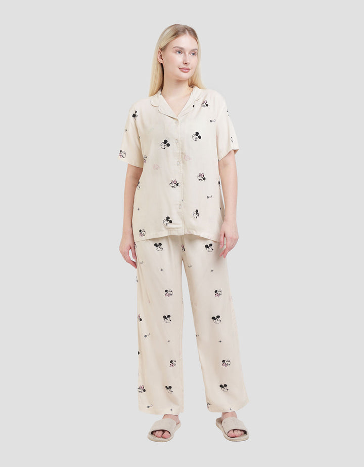 Disney Mickey And Friends Pizza Order Setelan Piyama Wanita