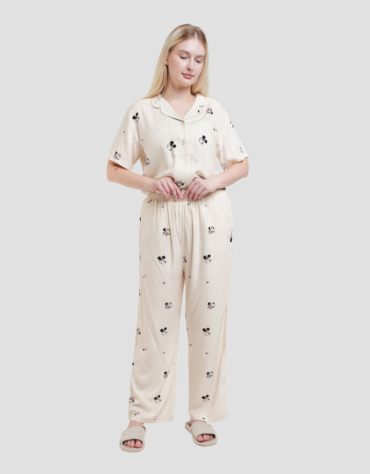 Disney Mickey And Friends Pizza Order Setelan Piyama Wanita