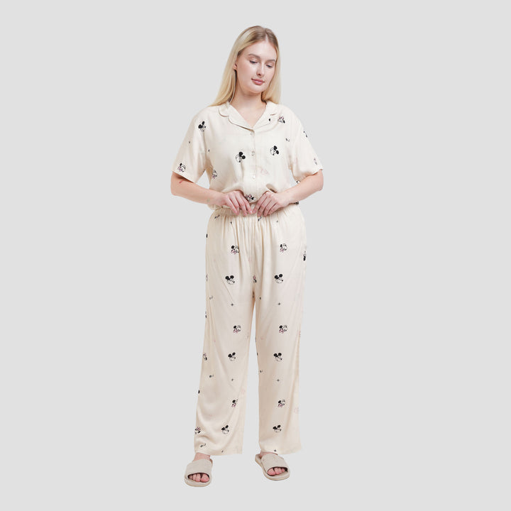 Disney Mickey And Friends Pizza Order Setelan Piyama Wanita