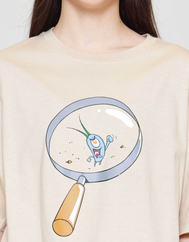 Nevada Oversize Wb Print Spongebob Kaos Wanita