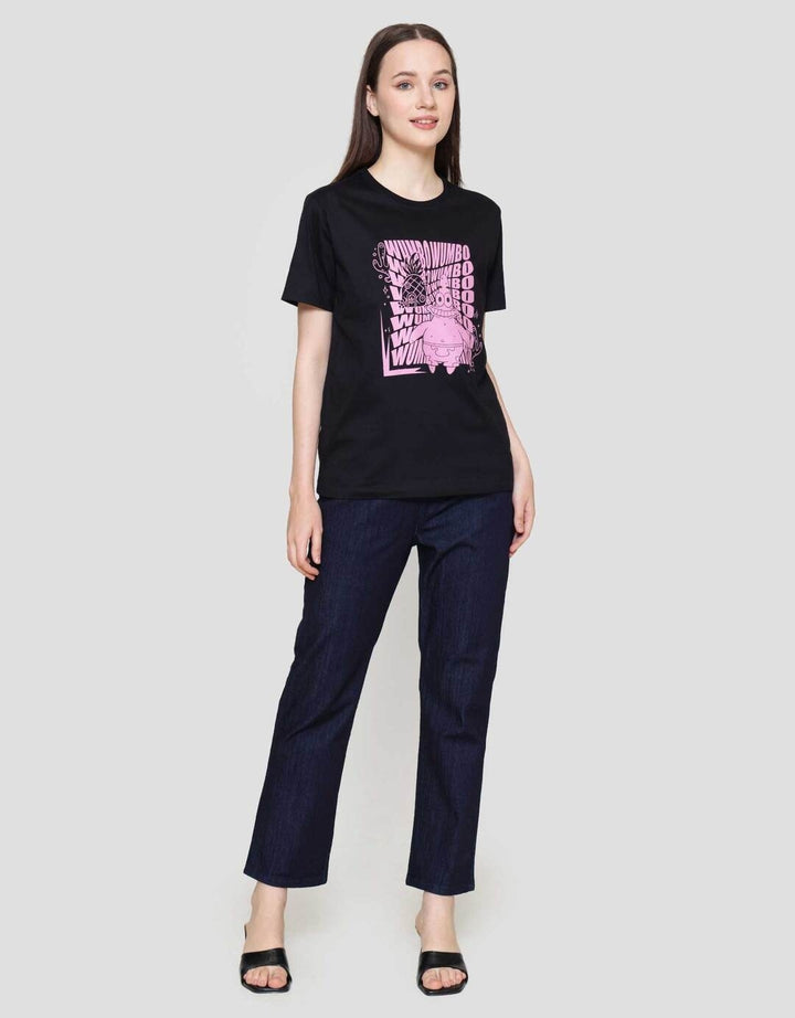 Nevada Reguler Wb Print Spongebob Kaos Wanita