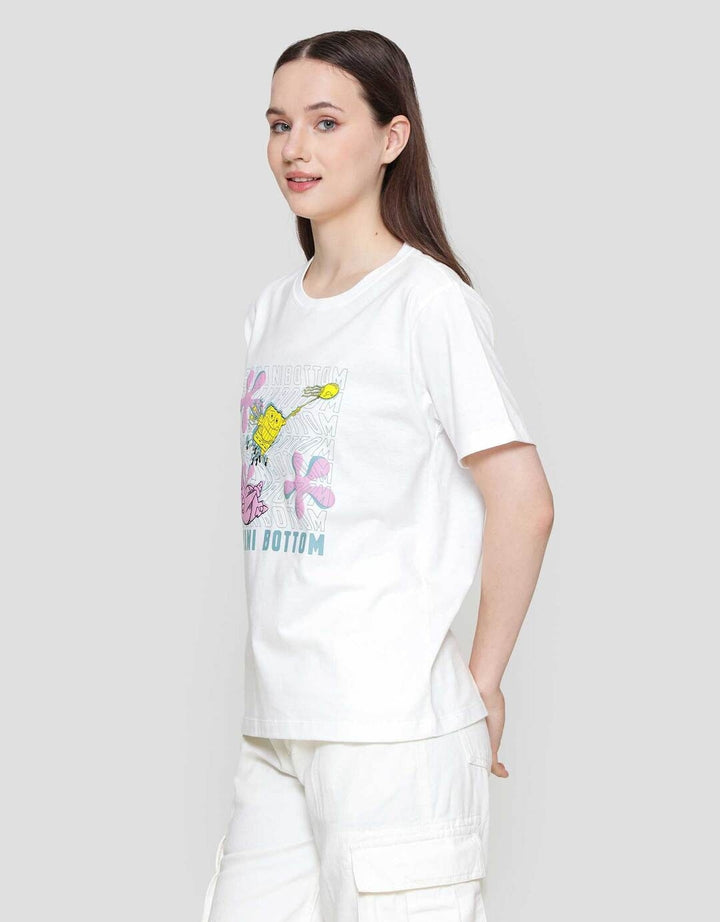 Nevada Reguler Wb Print Spongebob Kaos Wanita