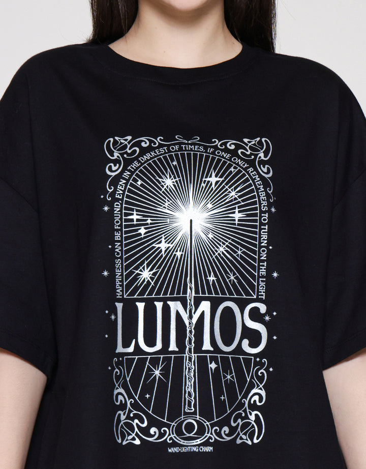 Nevada Print Harry Potter Kaos Oversize Wanita