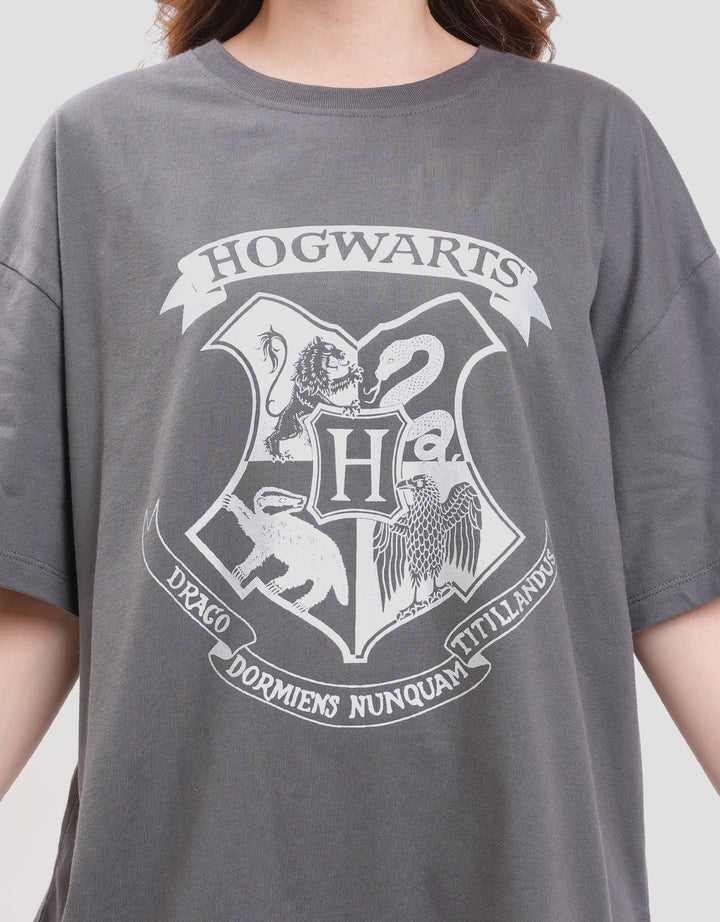 Nevada Wb Print Harry Potter Kaos Oversize Wanita