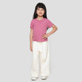 Little M Rib Neck Square Kaos Anak Perempuan