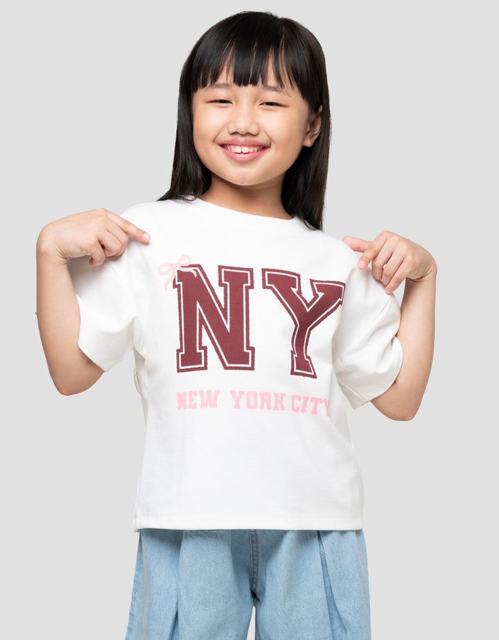 Little M Ny Toppar Kaos Anak Perempuan