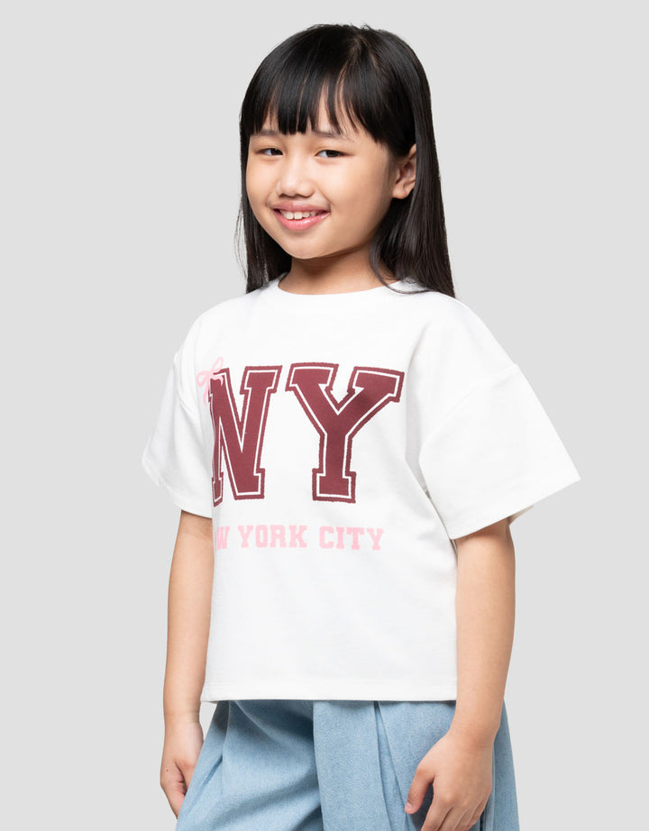 Little M Ny Toppar Kaos Anak Perempuan
