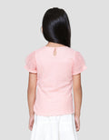 Little M Top Rib With Tile Kaos Anak Perempuan