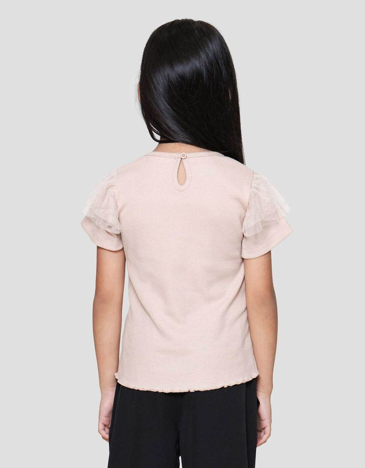 Little M Rib With Tile Kaos Anak Perempuan