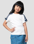 Little M Top Stripe 2 Pita Kaos Anak Perempuan