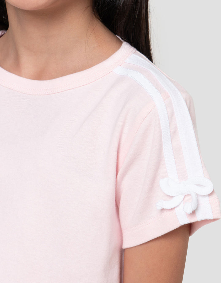 Little M Top Stripe 2 Pita Kaos Anak Perempuan