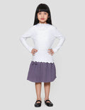 Little M Rib Solid Kaos Anak Perempuan
