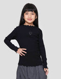 Little M Rib Solid Simply Kaos Anak Perempuan