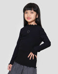 Little M Rib Solid Simply Kaos Anak Perempuan