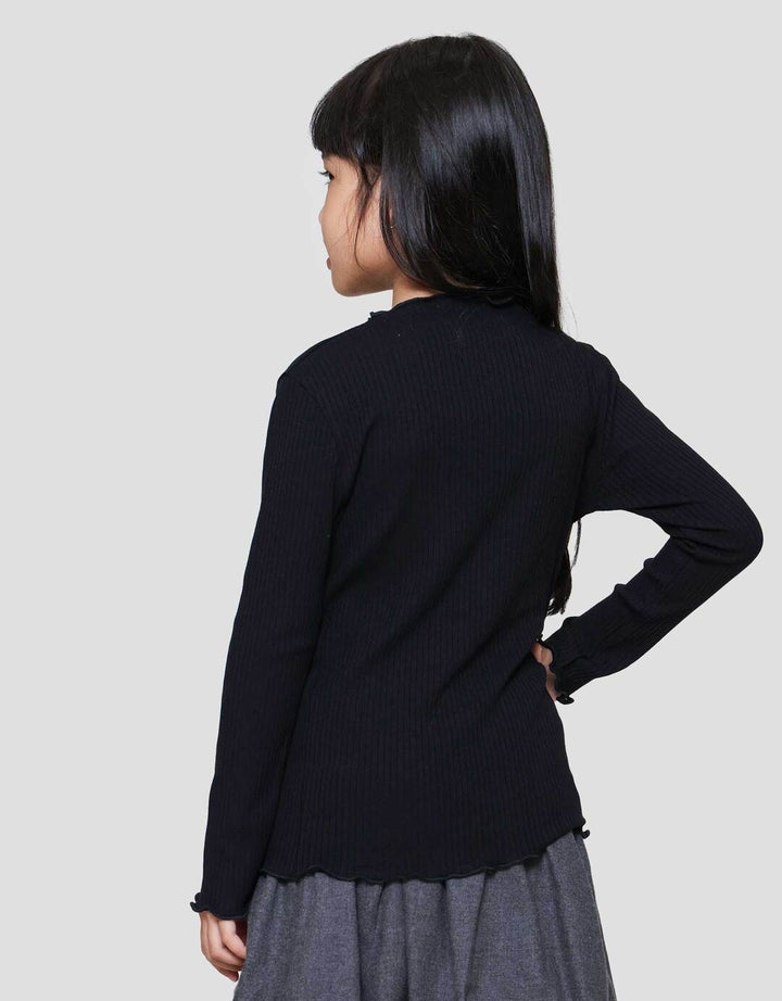 Little M Rib Solid Simply Kaos Anak Perempuan