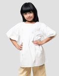 Little M Tunic Balon Aop Flower Bordir Kemeja Anak Perempuan