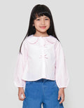 Little M Pita Kerah Round Kemeja Anak Perempuan