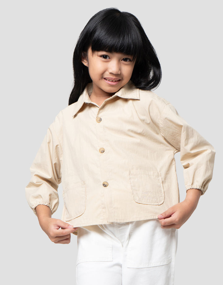 Little M Have A Good Day Kemeja Anak Perempuan