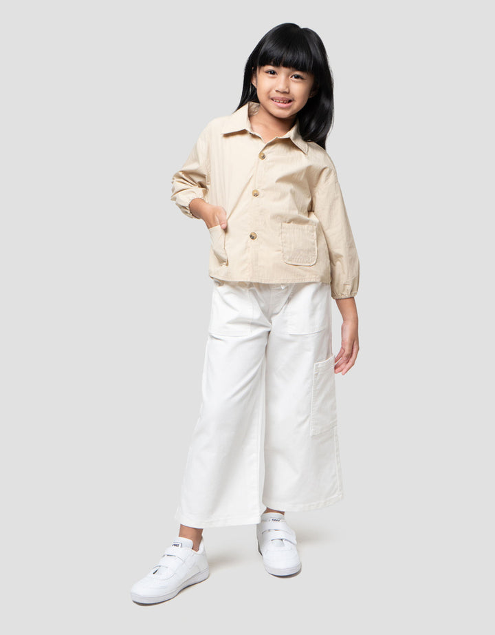 Little M Have A Good Day Kemeja Anak Perempuan