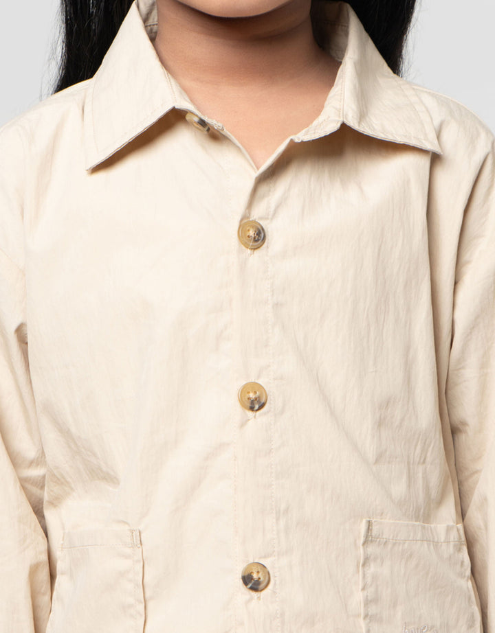 Little M Have A Good Day Kemeja Anak Perempuan