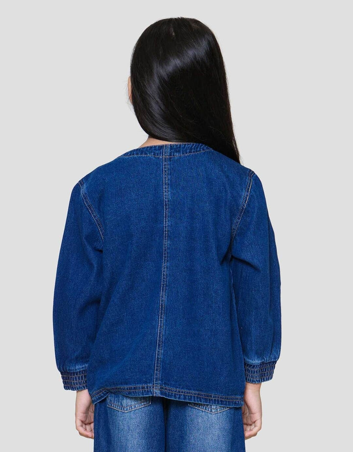 Little M Pocket Jaket Denim Anak Perempuan