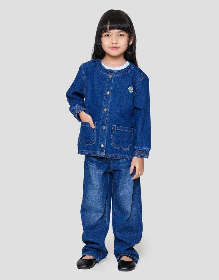 Little M Pocket Jaket Denim Anak Perempuan