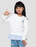 Little M Combi Woven Stripes Sweater Anak Perempuan