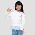 Little M Combi Woven Stripes Sweater Anak Perempuan