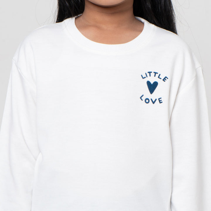 Little M Combi Woven Stripes Sweater Anak Perempuan