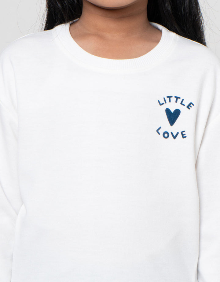 Little M Combi Woven Stripes Sweater Anak Perempuan