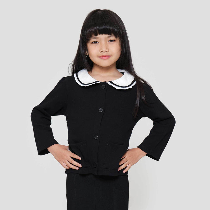 Little M Knit Kerah Round Jaket Anak Perempuan