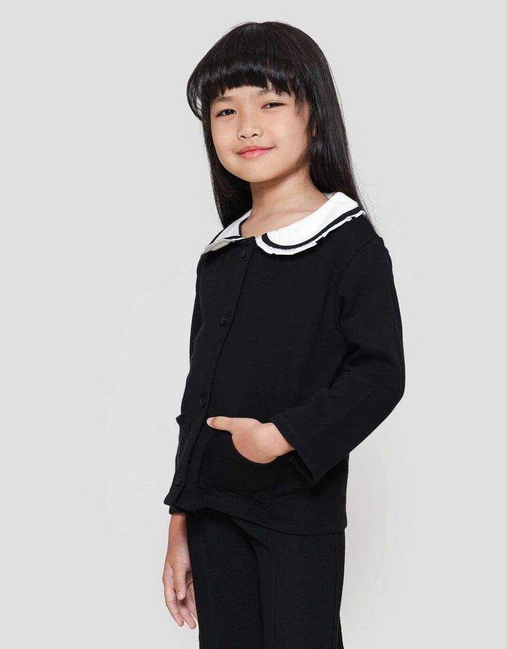 Little M Knit Kerah Round Jaket Anak Perempuan