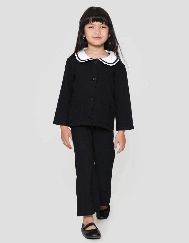 Little M Knit Kerah Round Jaket Anak Perempuan