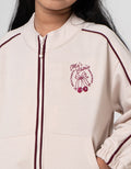 Little M Terry Stripe Jaket Anak Perempuan