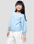 Little M Outerwear Aplikasi Pita Sweater Anak Perempuan