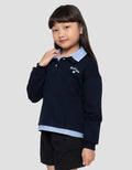 Little M 2In1 Combi Woven Sweater Anak Perempuan