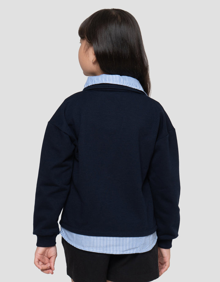 Little M 2In1 Combi Woven Sweater Anak Perempuan
