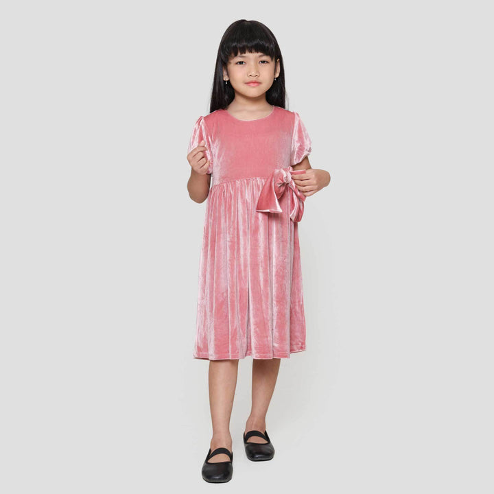 Little M Velvet Dress Anak Perempuan