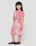 Little M Velvet Dress Anak Perempuan