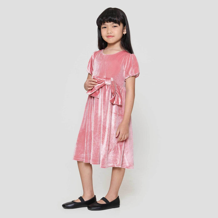 Little M Velvet Dress Anak Perempuan
