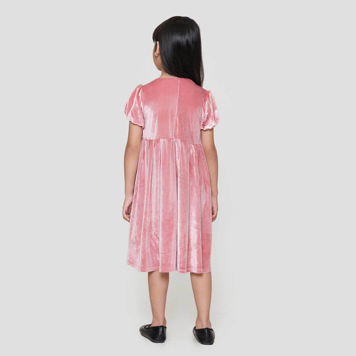 Little M Velvet Dress Anak Perempuan