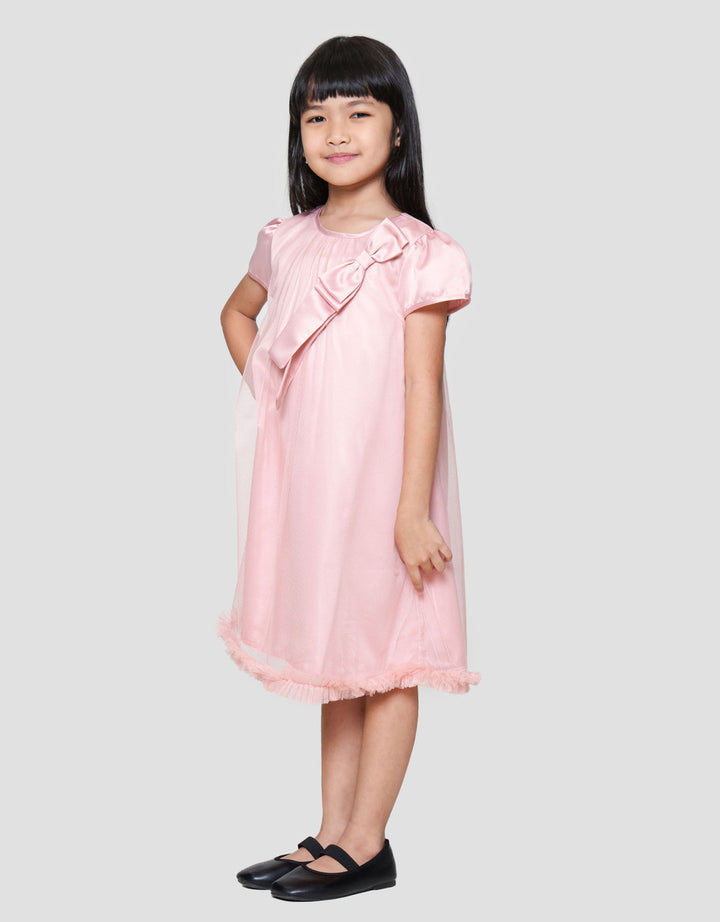 Little M Party Pita Samping Dress Anak Perempuan