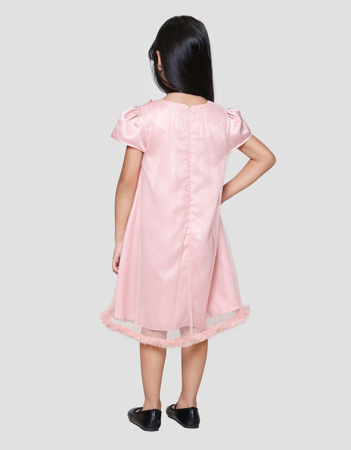Little M Party Pita Samping Dress Anak Perempuan