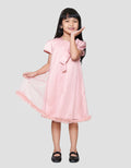 Little M Party Pita Samping Dress Anak Perempuan