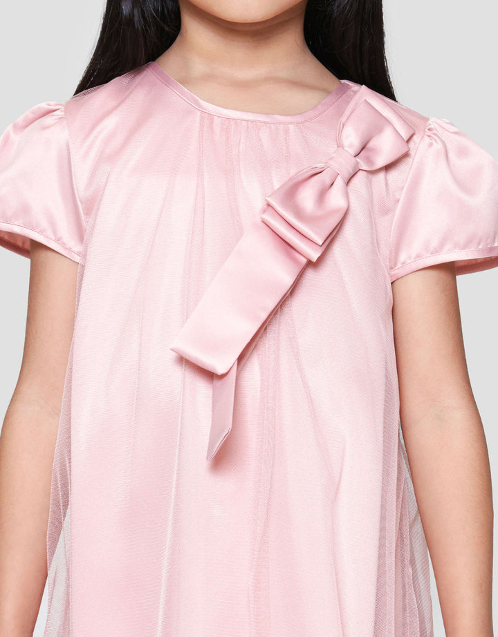 Little M Party Pita Samping Dress Anak Perempuan