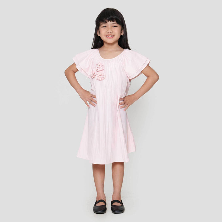 Little M Party A-Line 3 Flower Dress Anak Perempuan