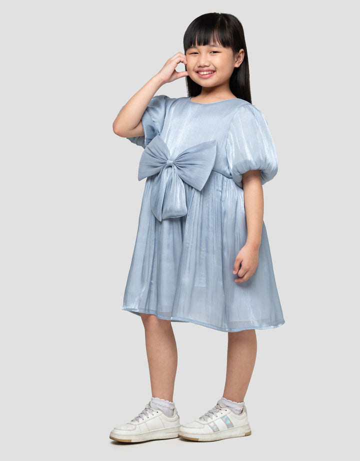 Little M Shimmer Big Bow Dress Anak Perempuan