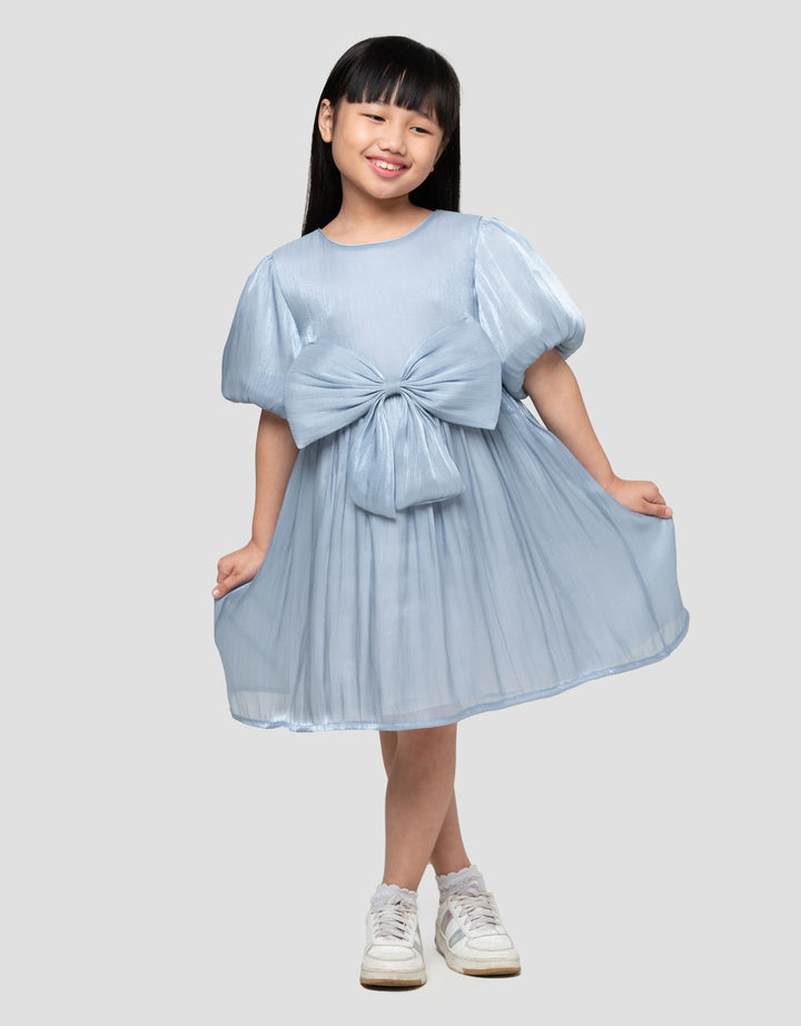 Little M Shimmer Big Bow Dress Anak Perempuan