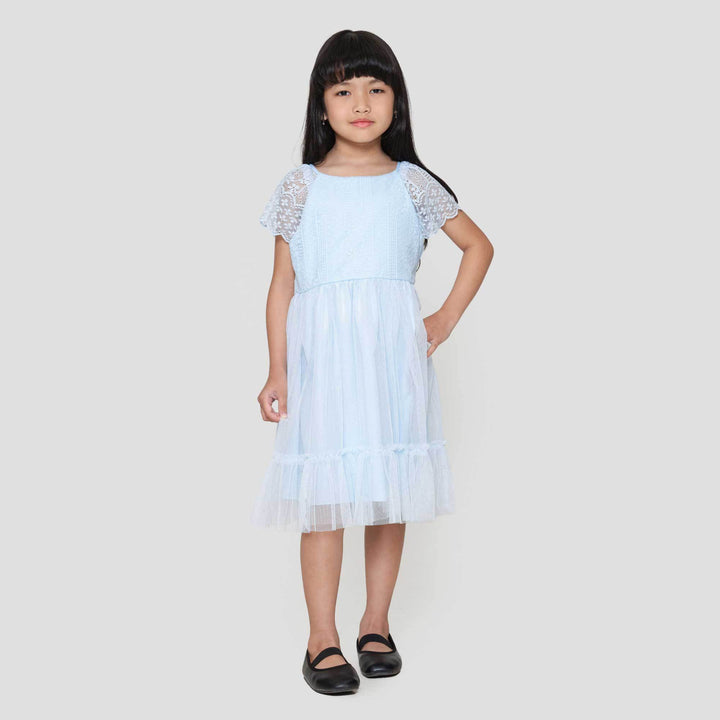 Little M Party Lace Top Dress Anak Perempuan